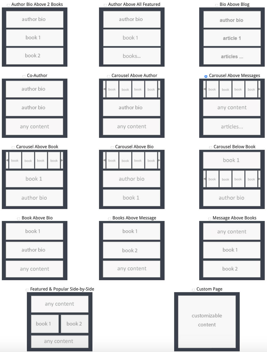 Home Page Layouts